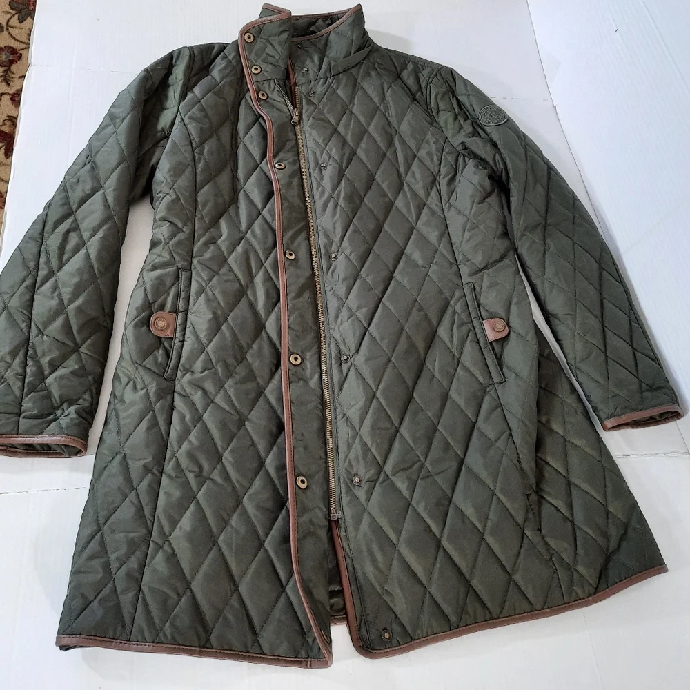 Lauren Ralph Lauren Long Quilted Coat - Picture 4 of 8